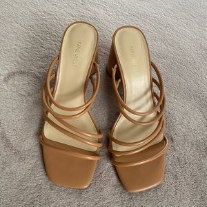 Nine West Girlie 3 Womens Strappy Block Heels